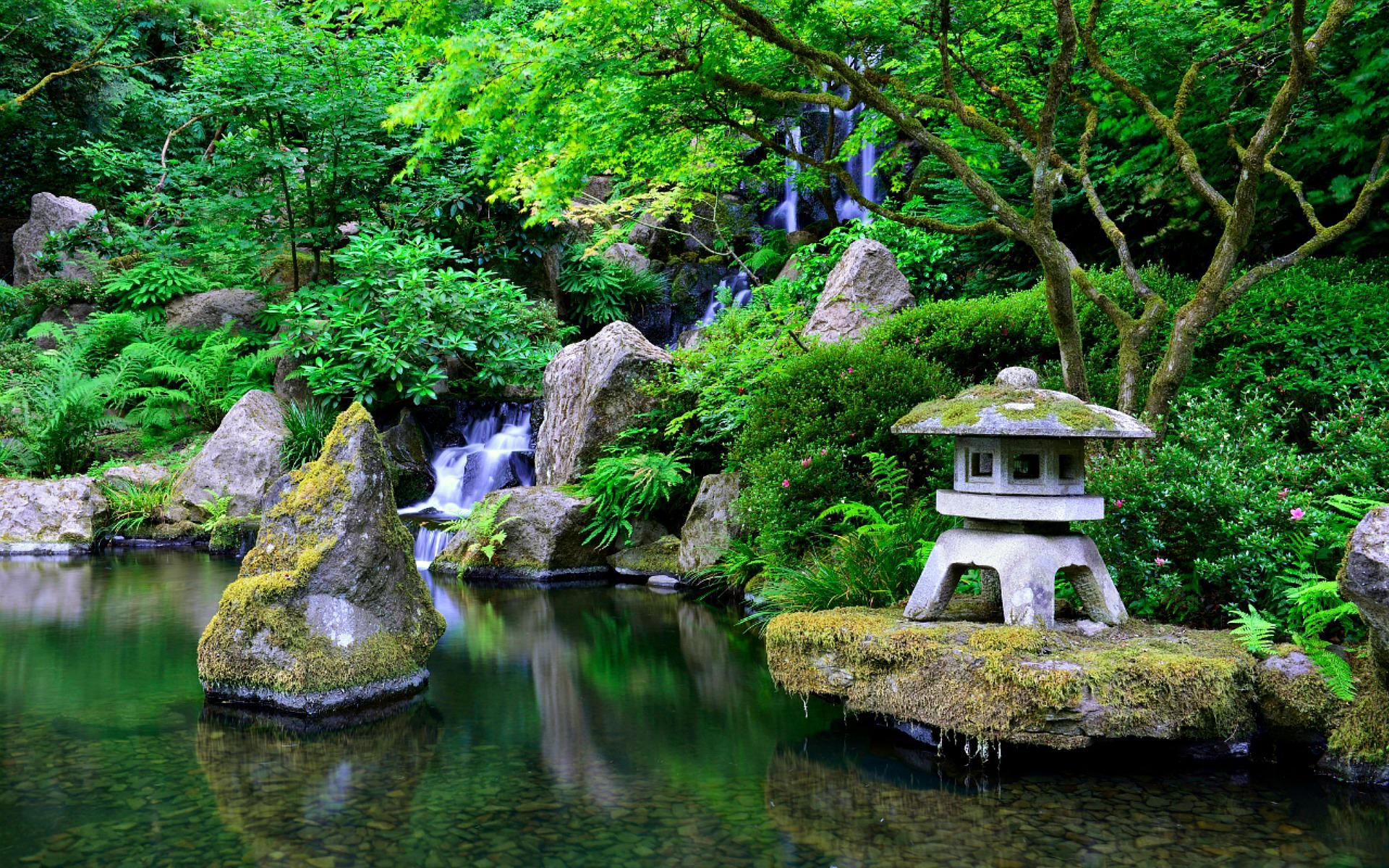 Japanese Garden Wallpaper Hd - HD Wallpaper 