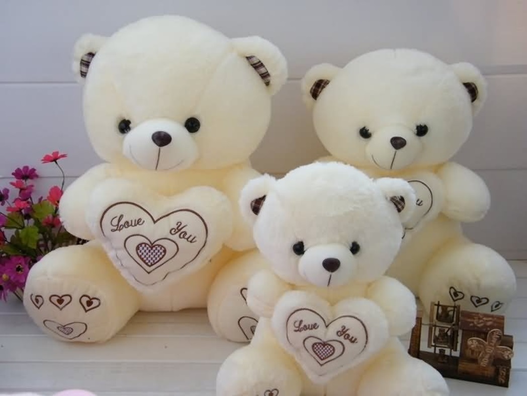 Teddy Day Images Hd - Cute 3 Teddy Bear - HD Wallpaper 