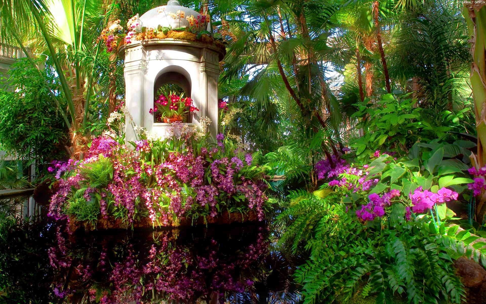 Beautiful Wallpapers Of Flower Gardens Wallpaper 
 - Summer Garden Hd Background - HD Wallpaper 