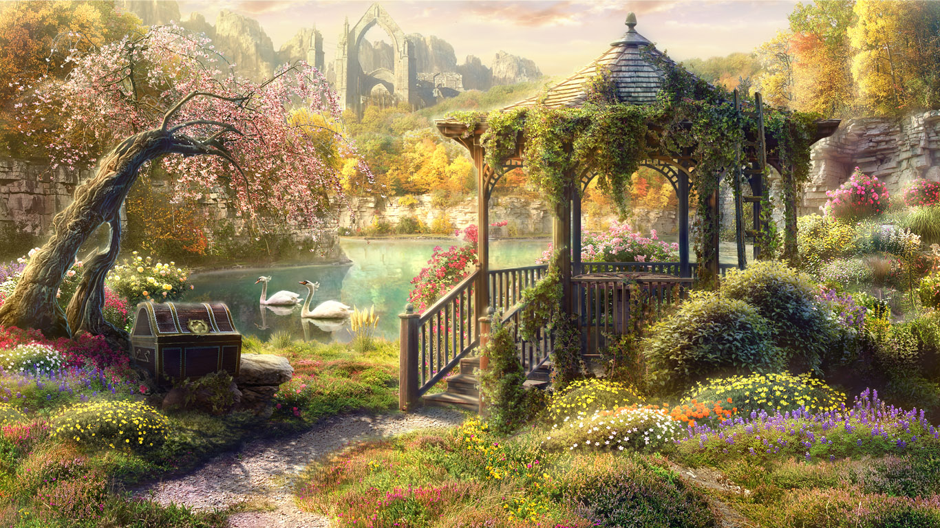 41, High Quality Elijah Andrews, The Road To The Garden - Magic Garden Concept Art - HD Wallpaper 