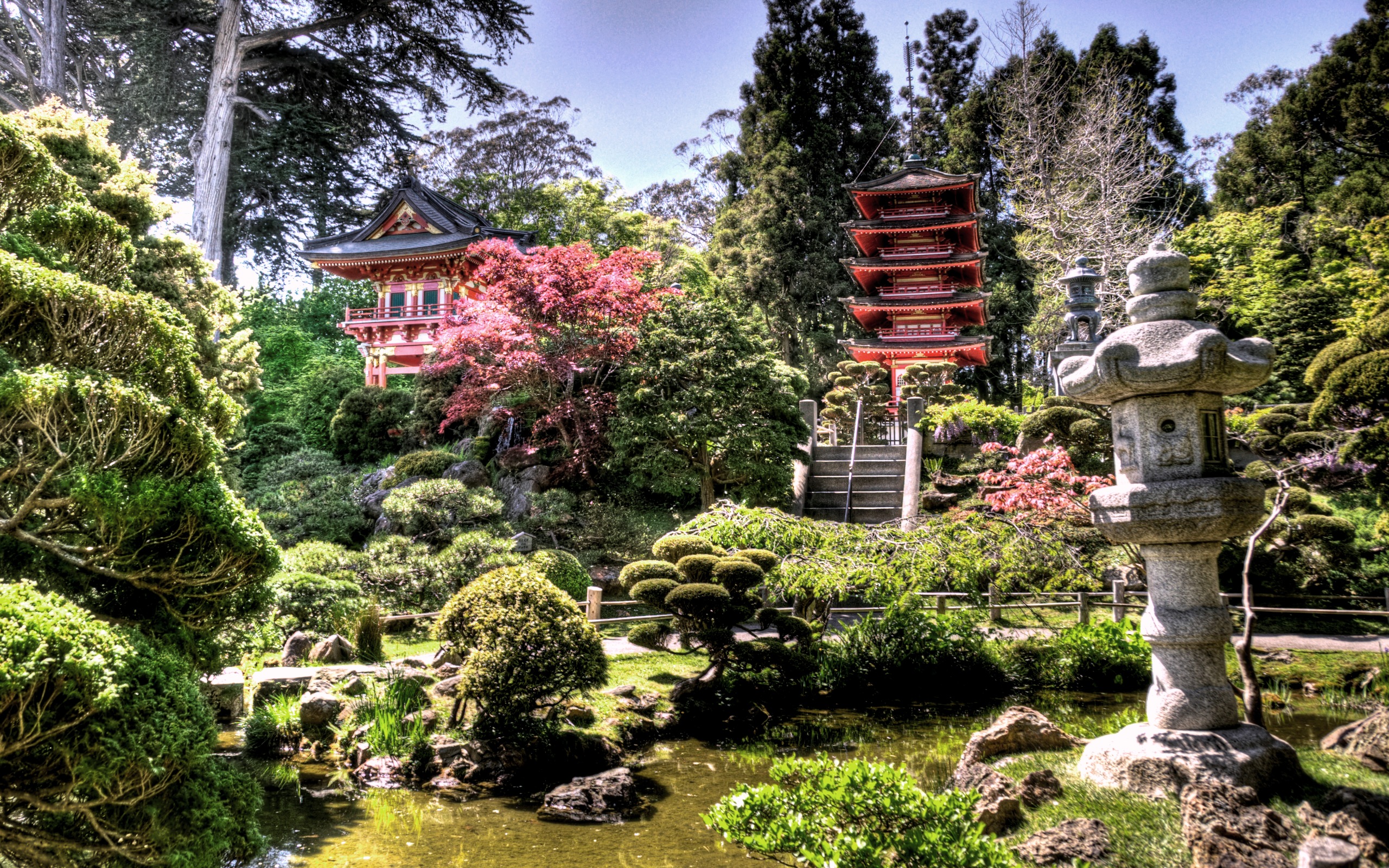Scenery Of Japanese Gardens - HD Wallpaper 