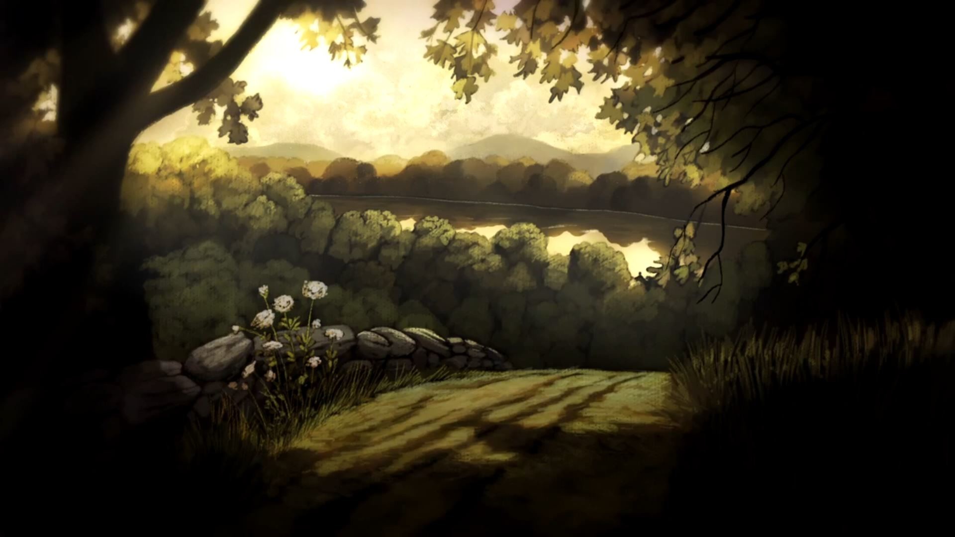 Over The Garden Wall 
 Data-src /w/full/e/b/0/2648 - Over The Garden Wall Woods - HD Wallpaper 