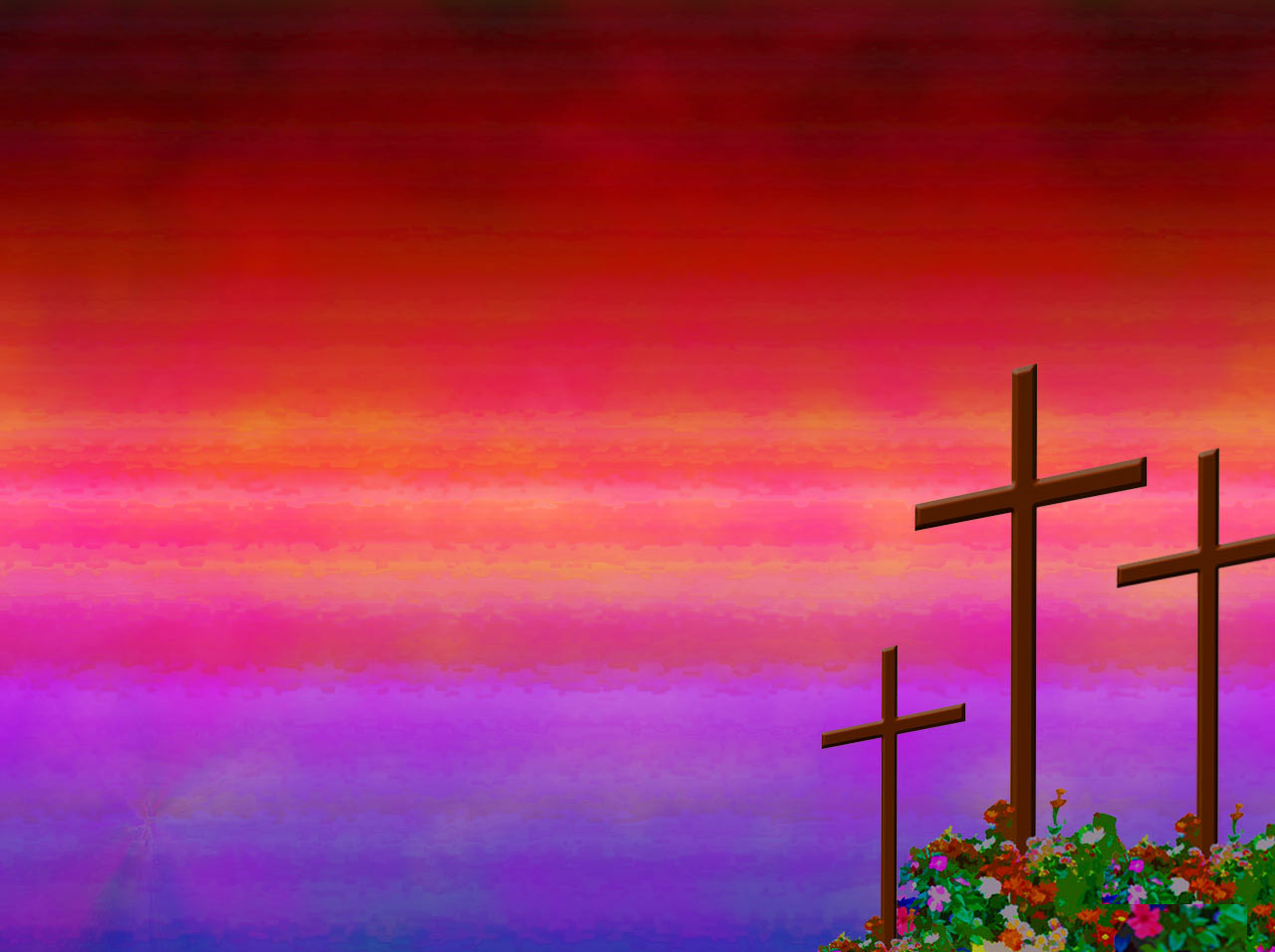 Christian Rose Garden Backgrounds - Religious Happy Easter Background - HD Wallpaper 