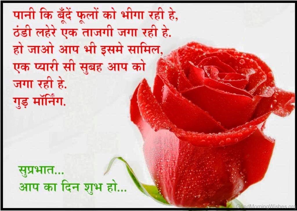 Wonderful Good Morning In Hindi - Love Hindi Good Morning - HD Wallpaper 