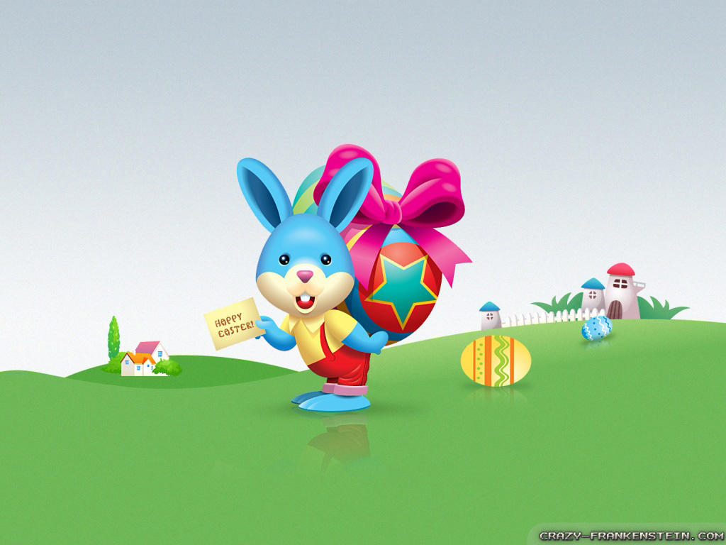Animated Moving Happy Easter - 1024x768 Wallpaper 