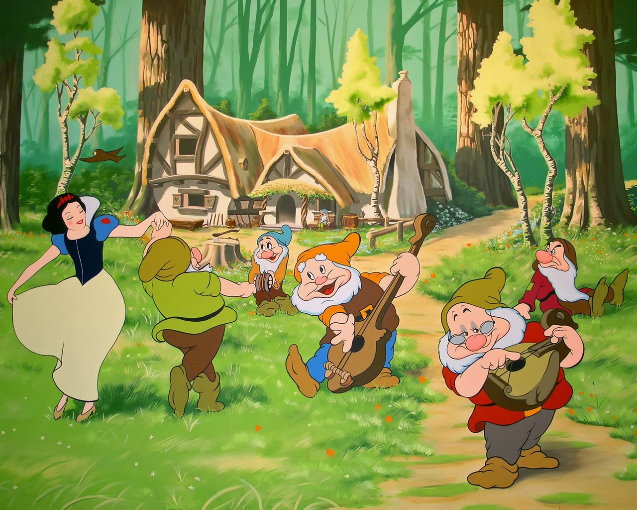 Casa De Los Enanos De Blancanieves - HD Wallpaper 