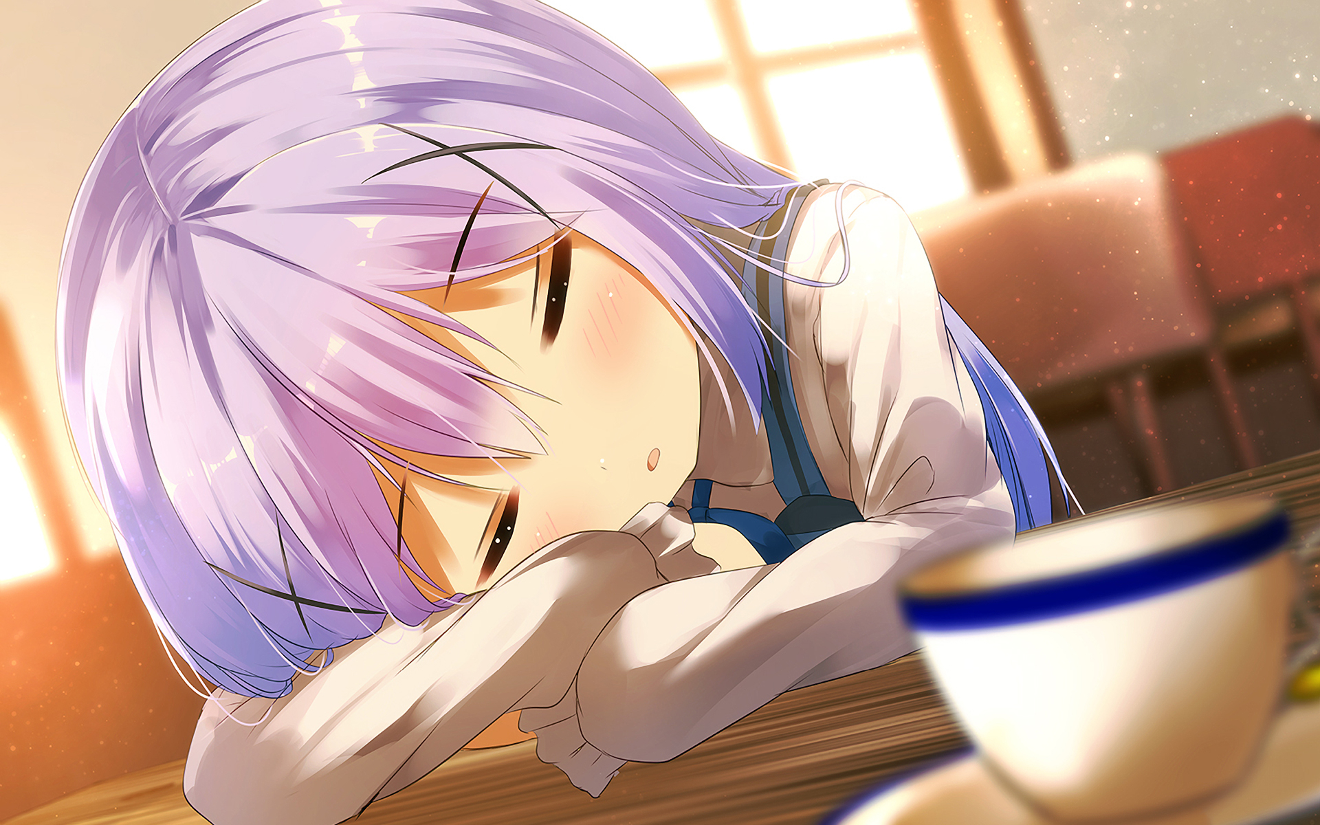 Chino Kafu, Sleeping Girl, Manga, Is The Order A Rabbit - Wallpaper - HD Wallpaper 