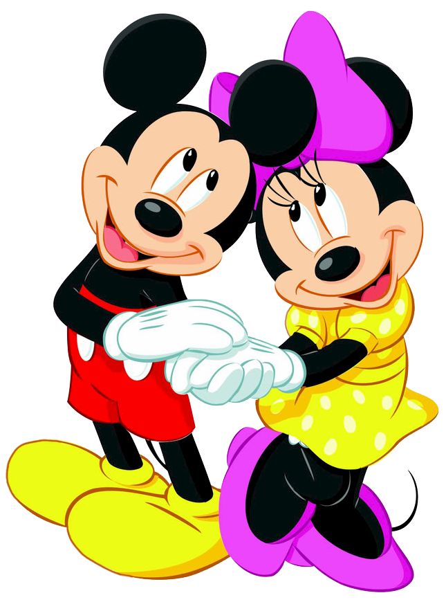 Mouse Clip Art And Image - Mickey Mouse And Minnie Png - HD Wallpaper 