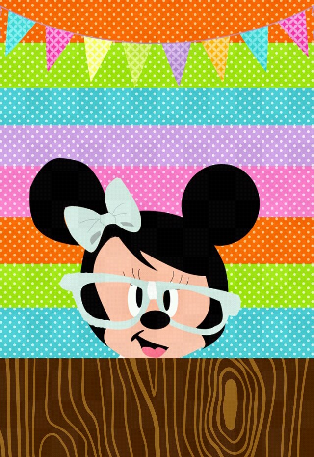 Minnie Mouse, Wallpaper, And Cute Image - Minnie Mouse Nerd - HD Wallpaper 