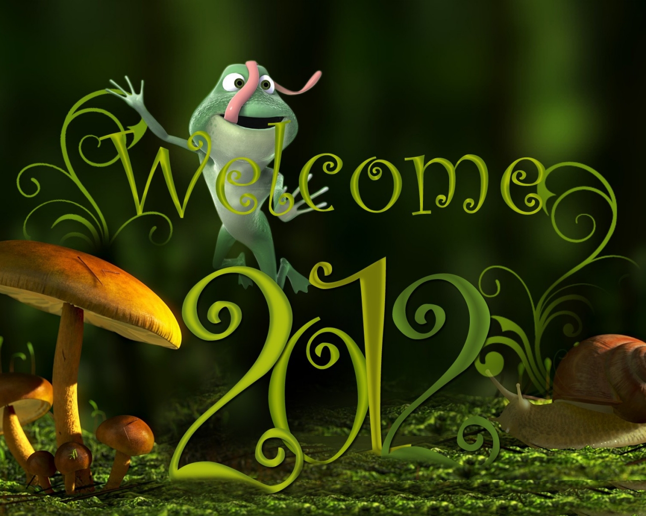 Happy New Year 2012 - HD Wallpaper 
