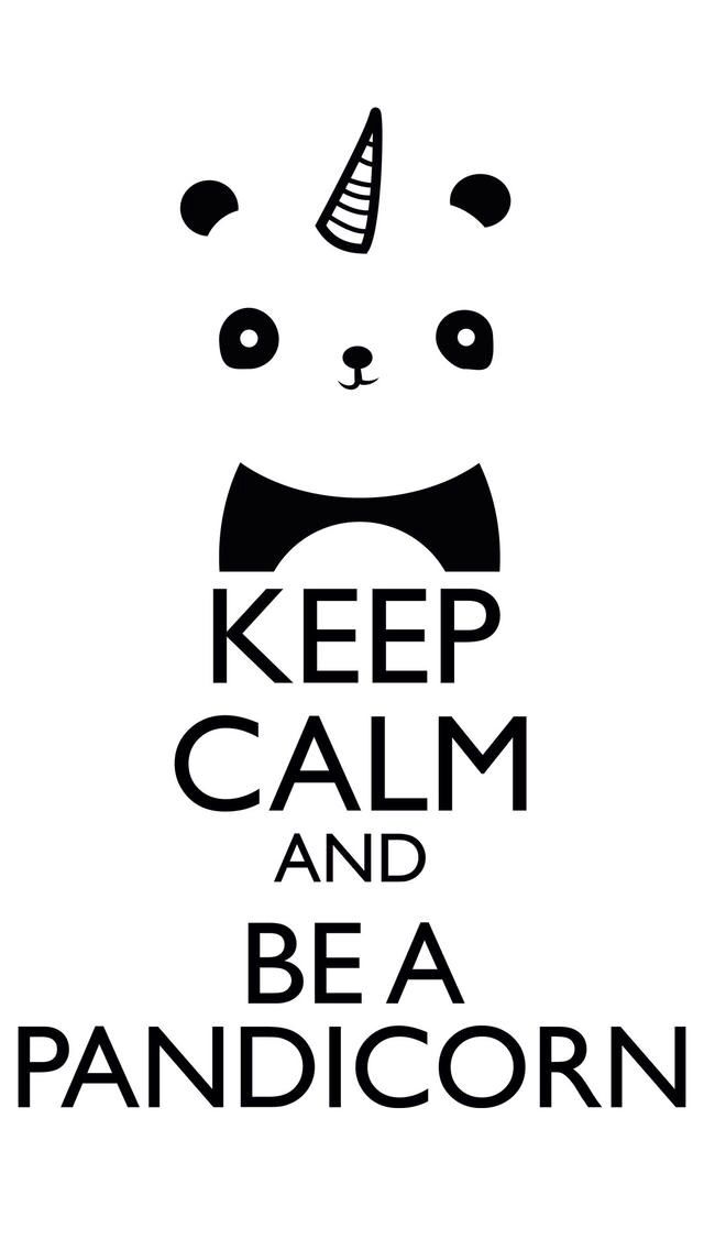 Keep Calm And Be A Pandacorn - HD Wallpaper 