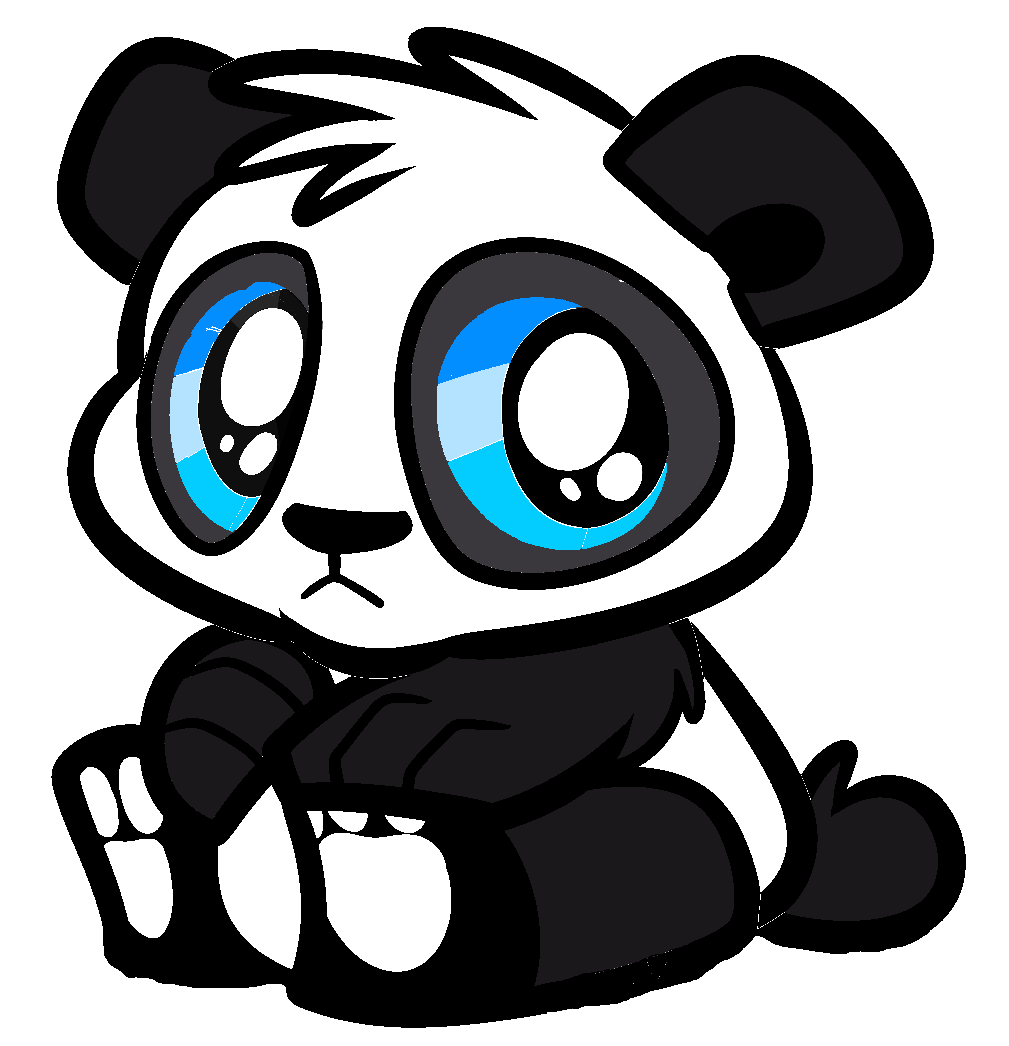 Drawing Pandas Abstract - Cute Baby Cartoon Panda - HD Wallpaper 