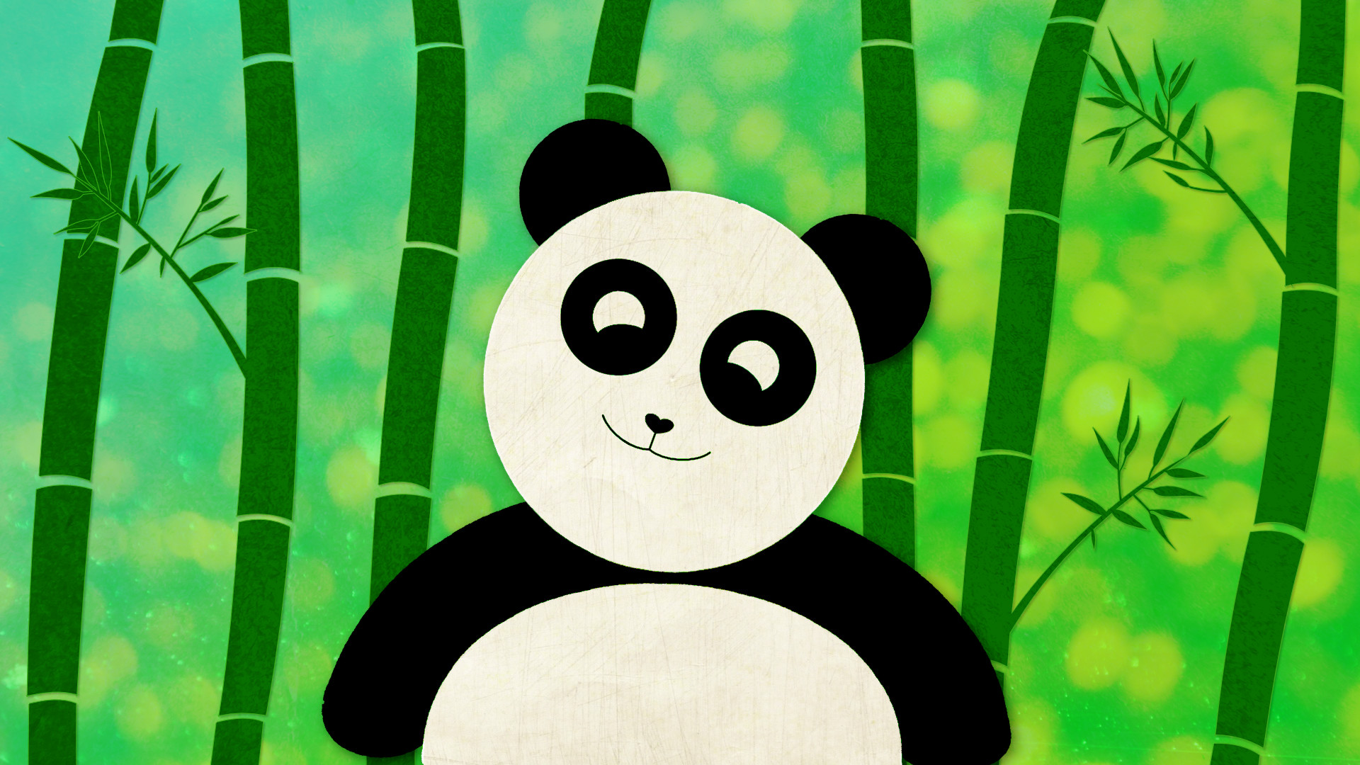 Cute Panda Wallpaper I Made 
 Data Src Cute Panda Wallpaper - Cartoon - HD Wallpaper 