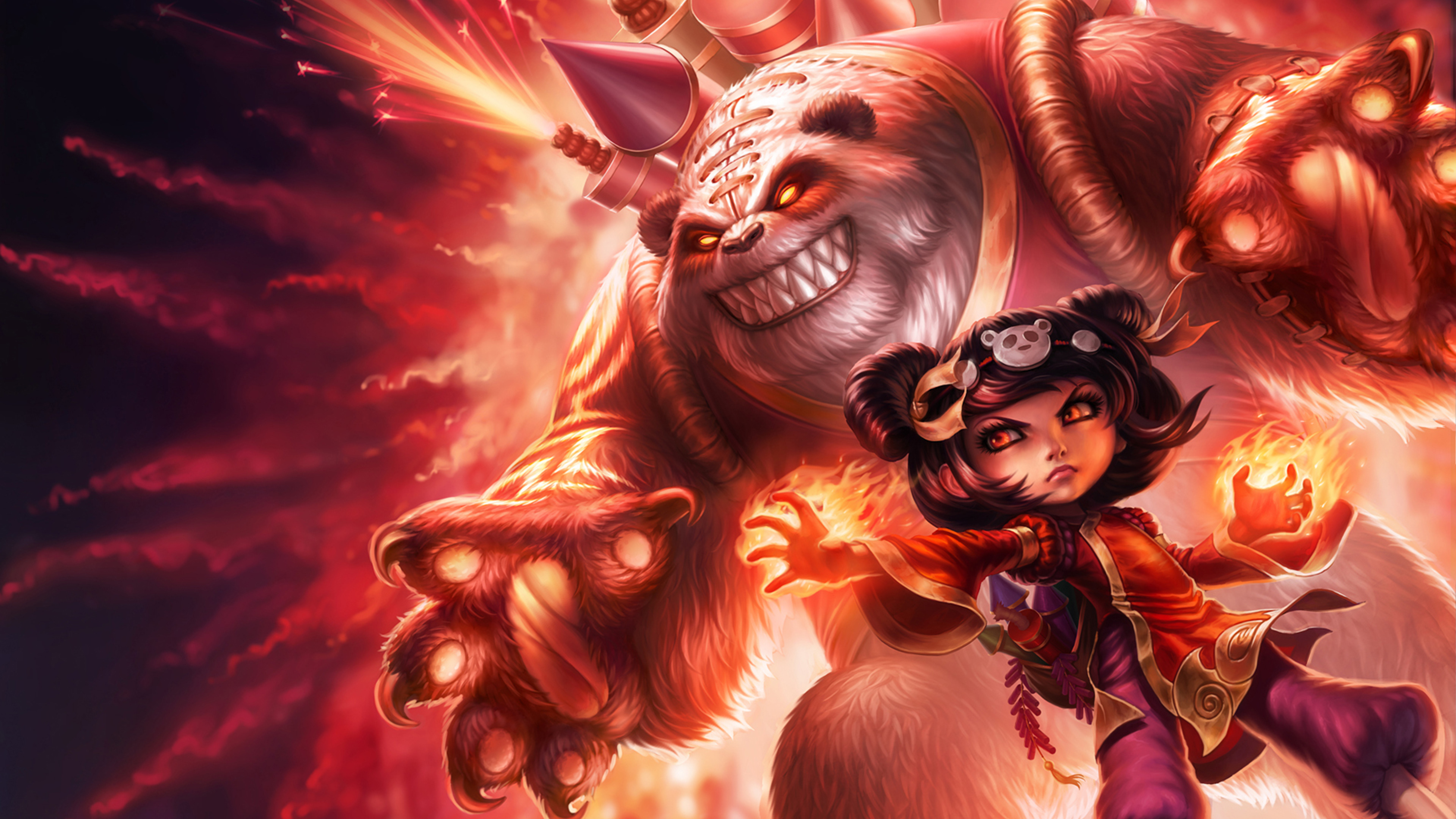 Panda Annie Splash Art - HD Wallpaper 