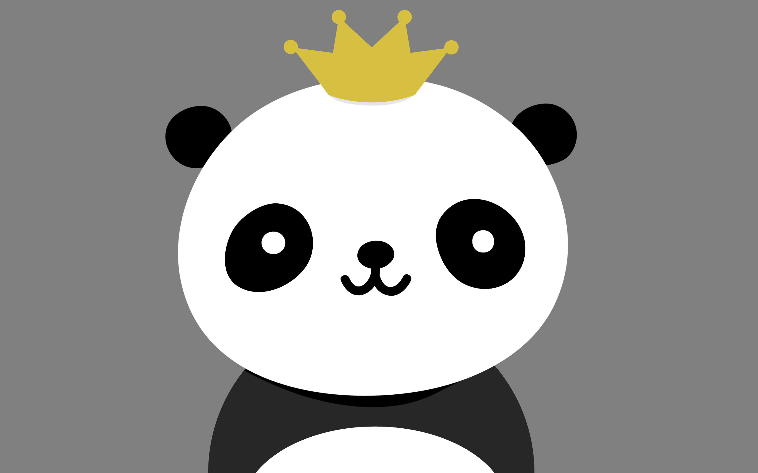 Panda And King Image - Panda Fofo De Desenhar - HD Wallpaper 