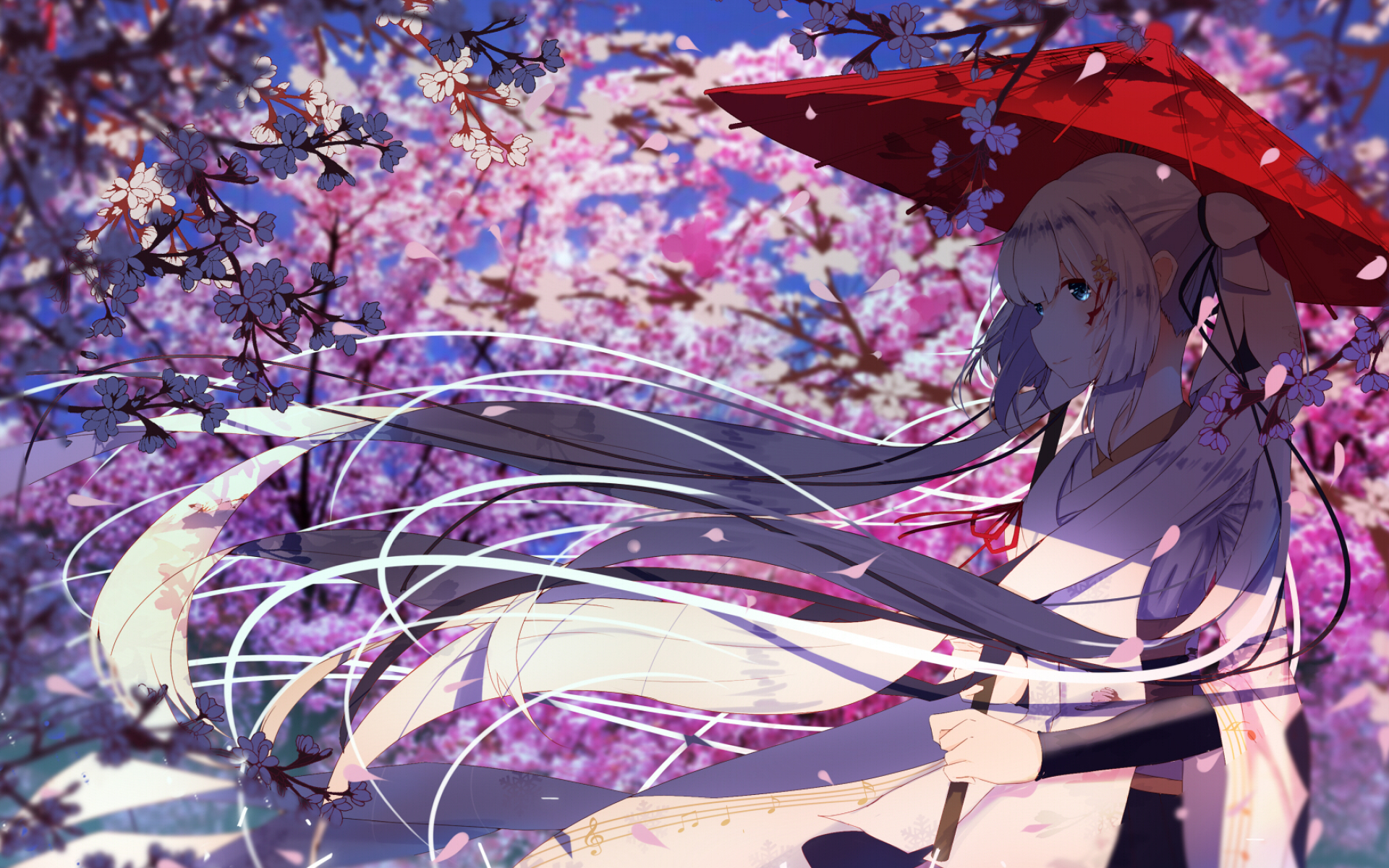 Yuki Miku, Spring, Sakura, Manga, Magica Wars, Magical - Ảnh Anime Music - HD Wallpaper 