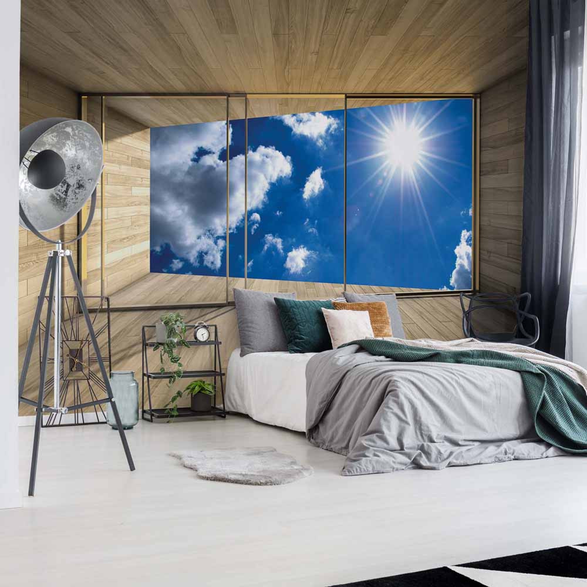 Sky 3d Modern Window View - Wallpaper - HD Wallpaper 