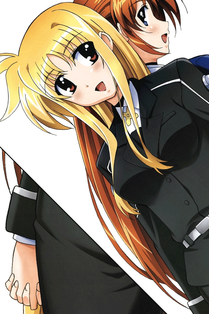 Wallpaper Magical Girl Lyrical Nanoha, Girls, Smile, - Magical Girl Lyrical Nanoha - HD Wallpaper 