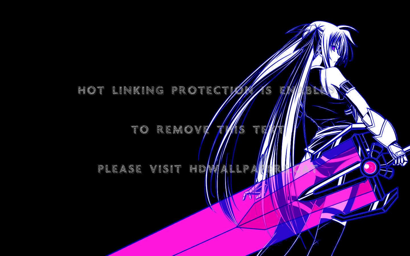 Fate-chan Magical Girl Nanoha Black Sword - Graphic Design - HD Wallpaper 