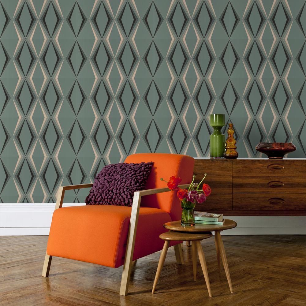 Graham And Brown Deco Diamond - HD Wallpaper 