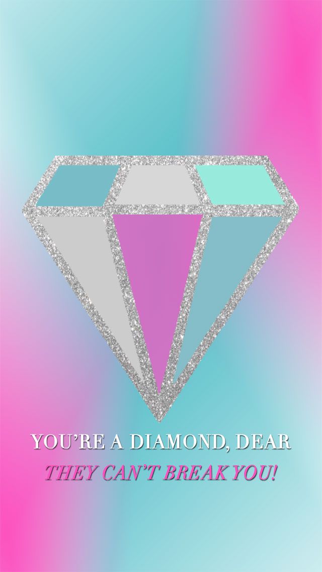 You Re A Diamond Dear They Can T Break You Pink - HD Wallpaper 