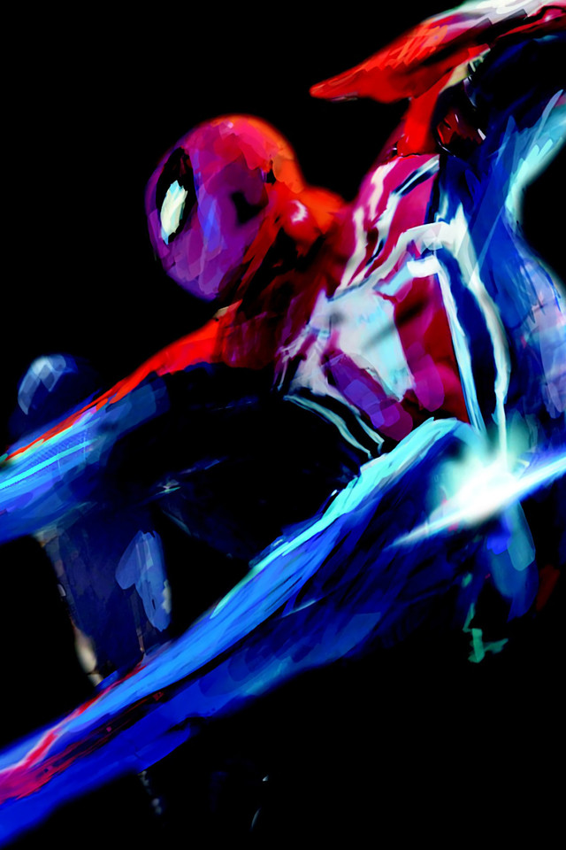 Spiderman Black Background - HD Wallpaper 