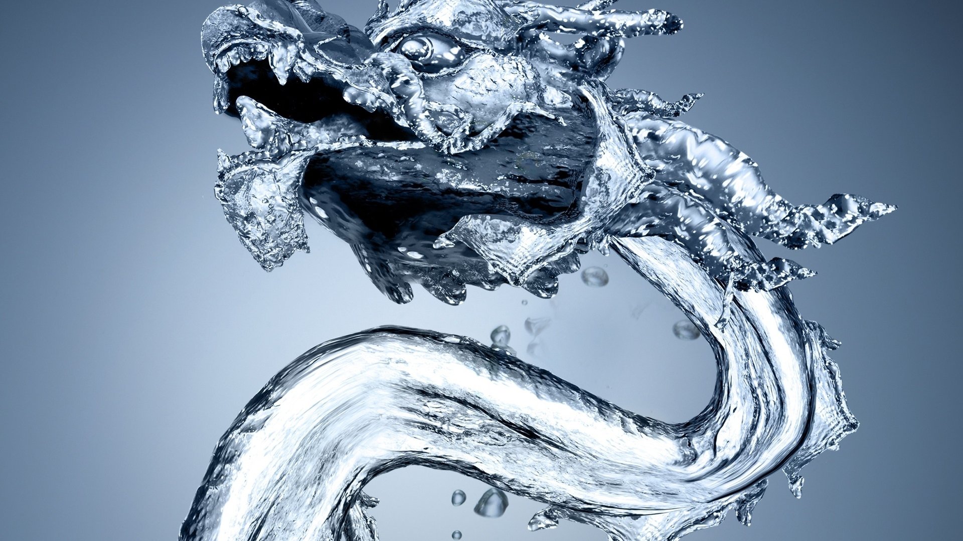 3d Water Dragon - Dragon Water 4k - HD Wallpaper 