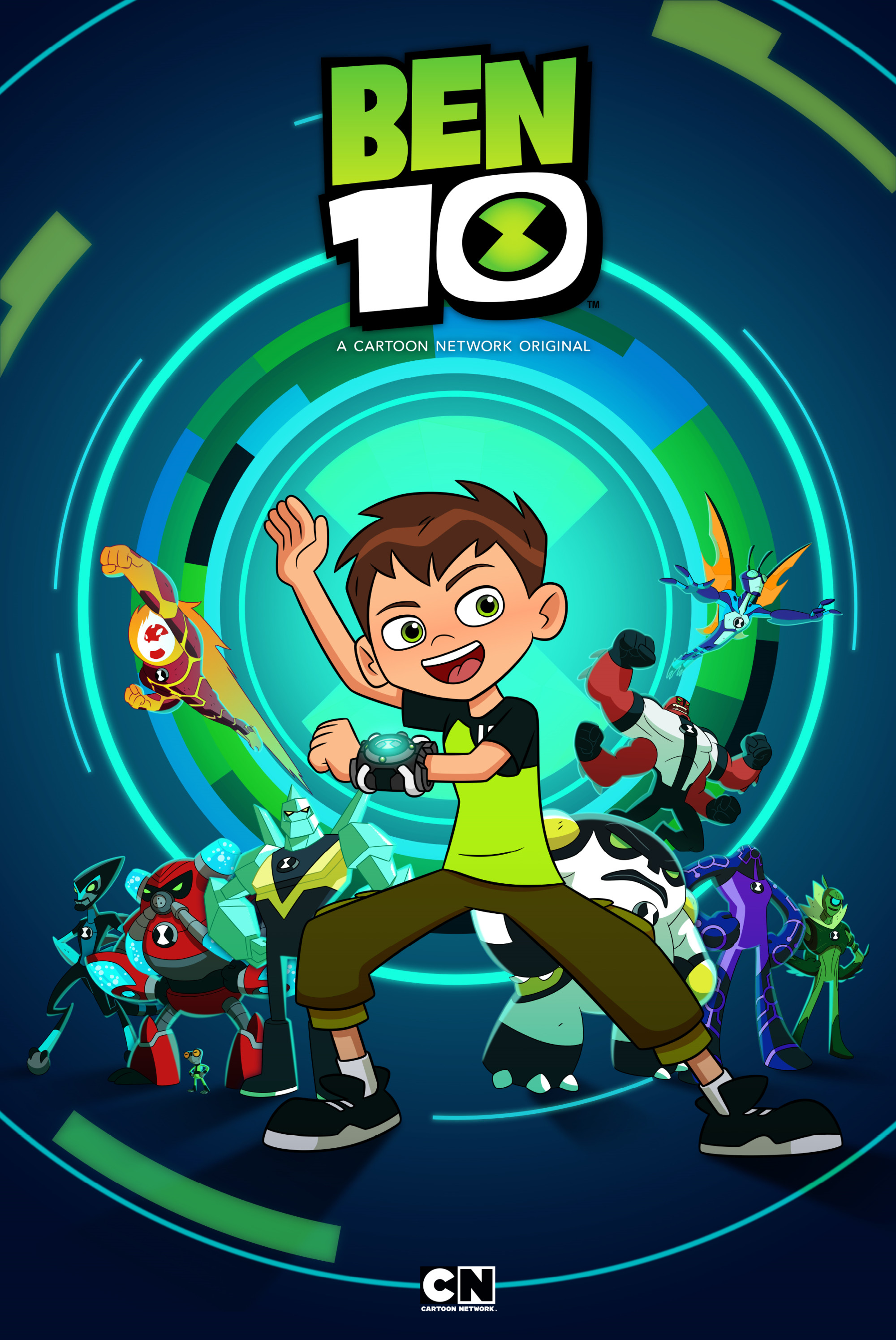 Full Ben 10 Reboot Poster With 10 New Aliens 
 Data - Ben 10 - HD Wallpaper 