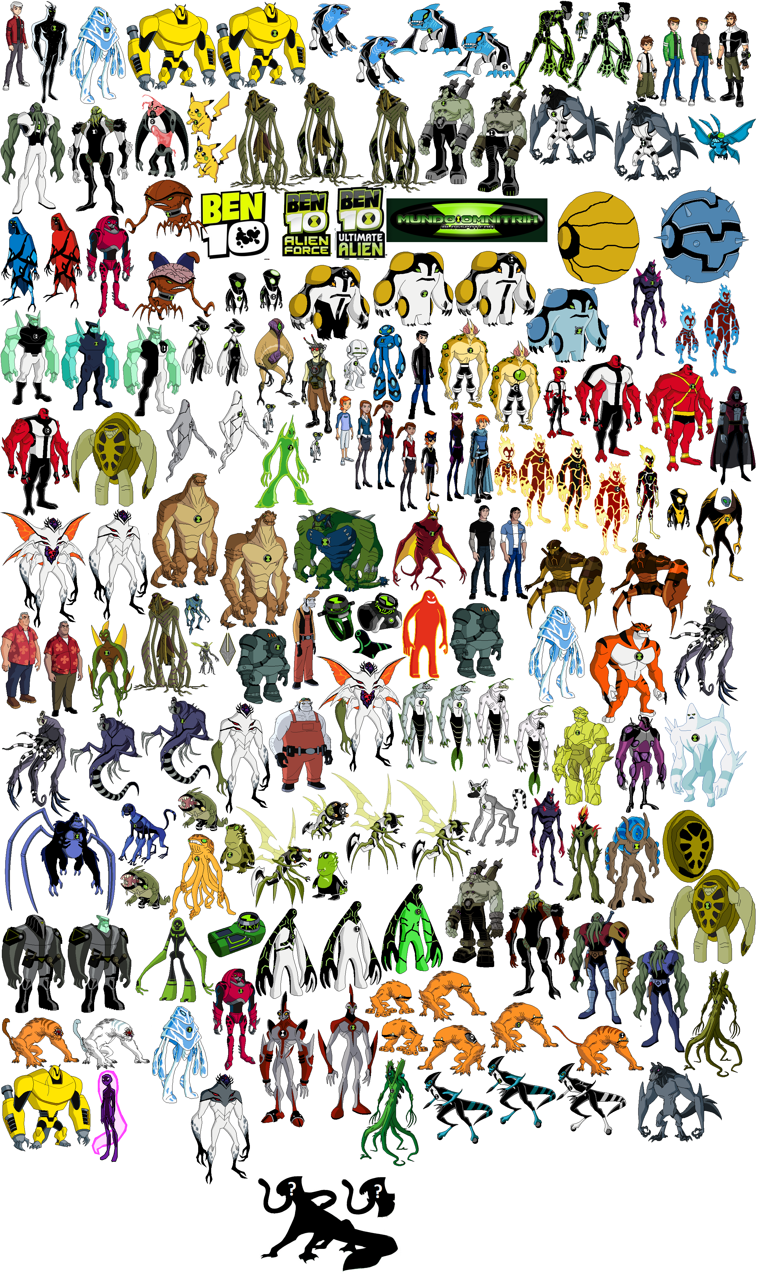 Ben 10 Un Tüm Uzaylıları - HD Wallpaper 