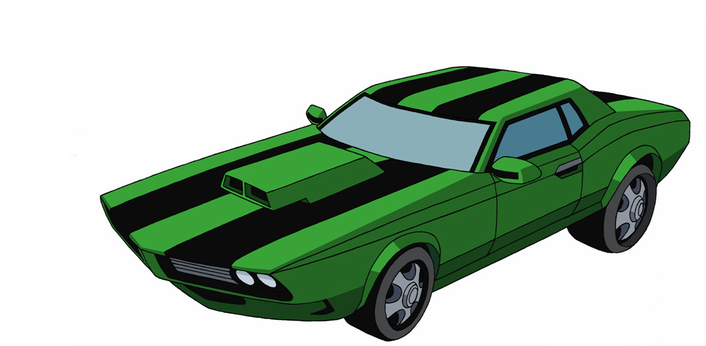 Dodge Challenger Ben 10 - HD Wallpaper 