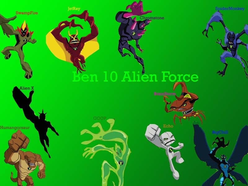 Ben 10 Aliens - Ben 10 Alien Force 10 Aliens - HD Wallpaper 