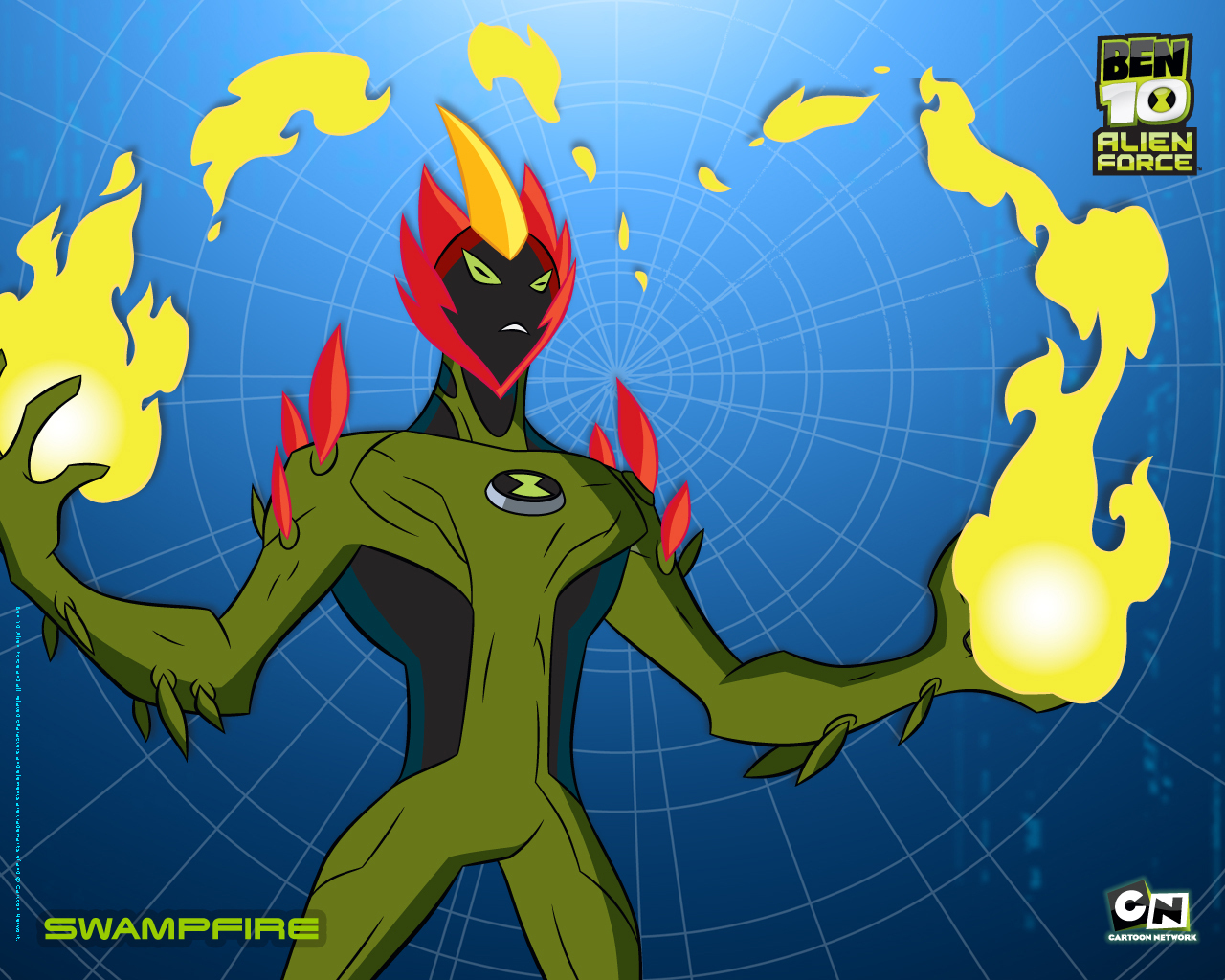 Swampfire - Ben 10 Alien Photos Download - HD Wallpaper 