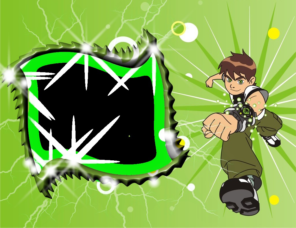 Ben10 Cartoon Game Frames Free Powerpoint Background - HD Wallpaper 