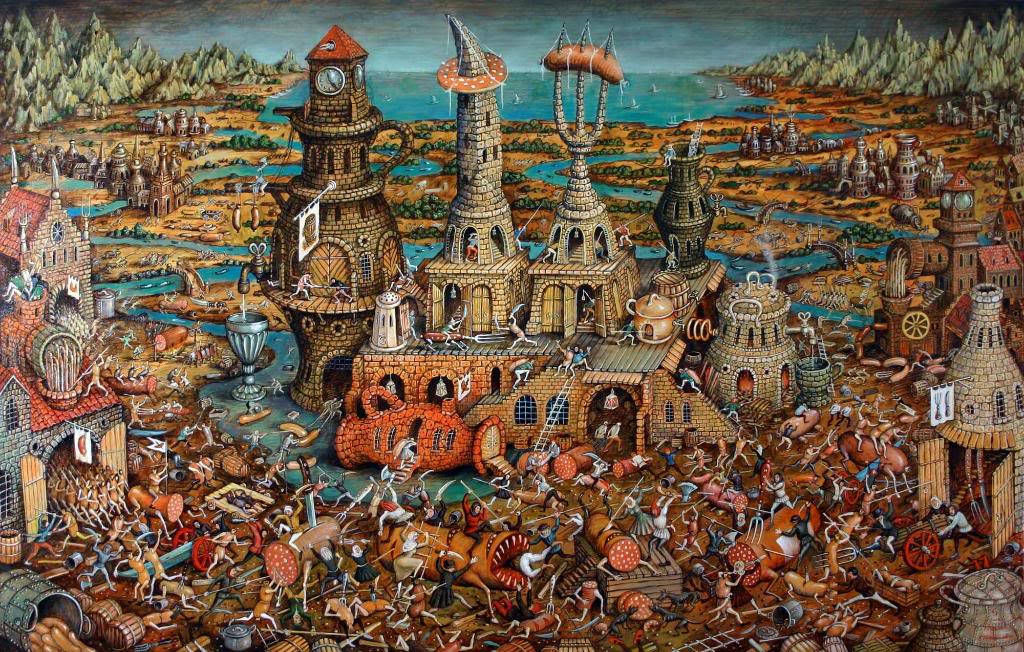 Sergey Tyukanov Uprising Of The Sausages - HD Wallpaper 