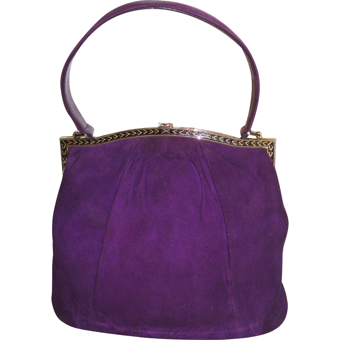 Vintage 1950s Purse Purple Handbag Mad Men Rockabilly - Handbag - HD Wallpaper 