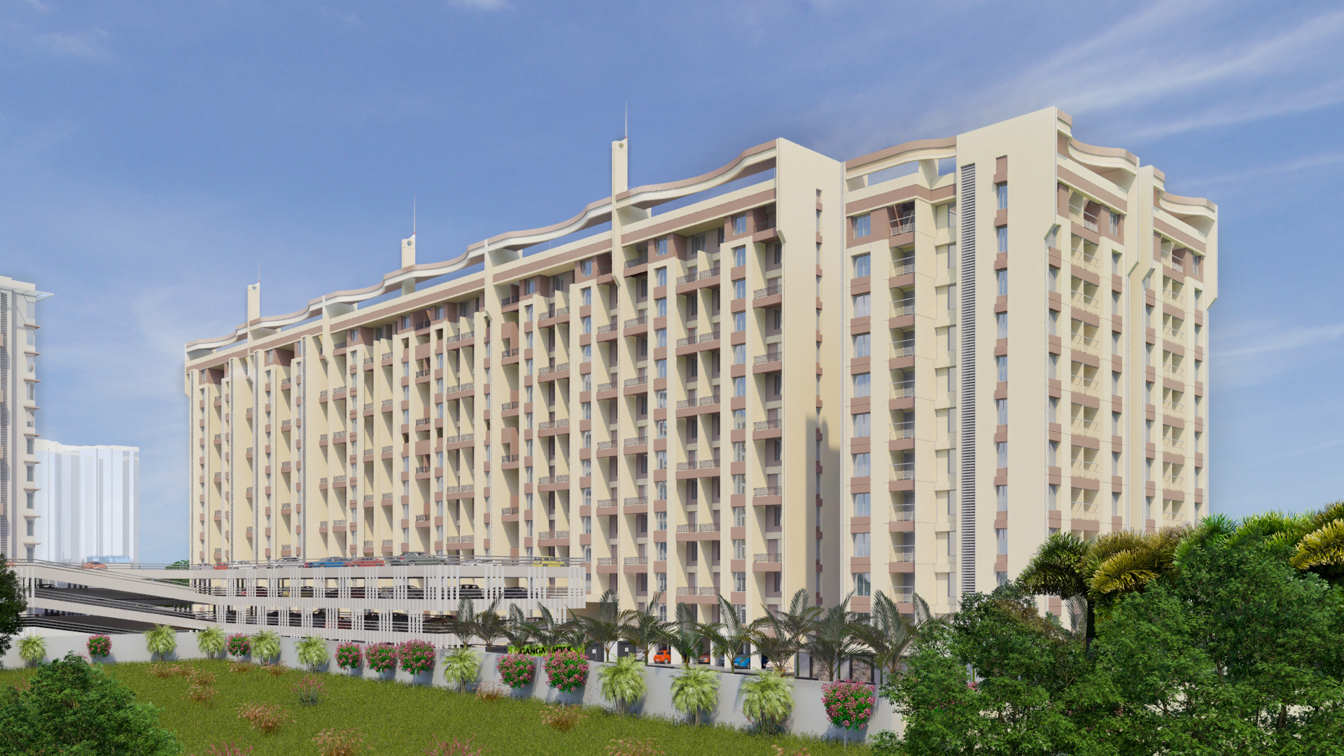 Images For Elevation Of Goel Ganga Ganga Amber - Ganga Amber - HD Wallpaper 