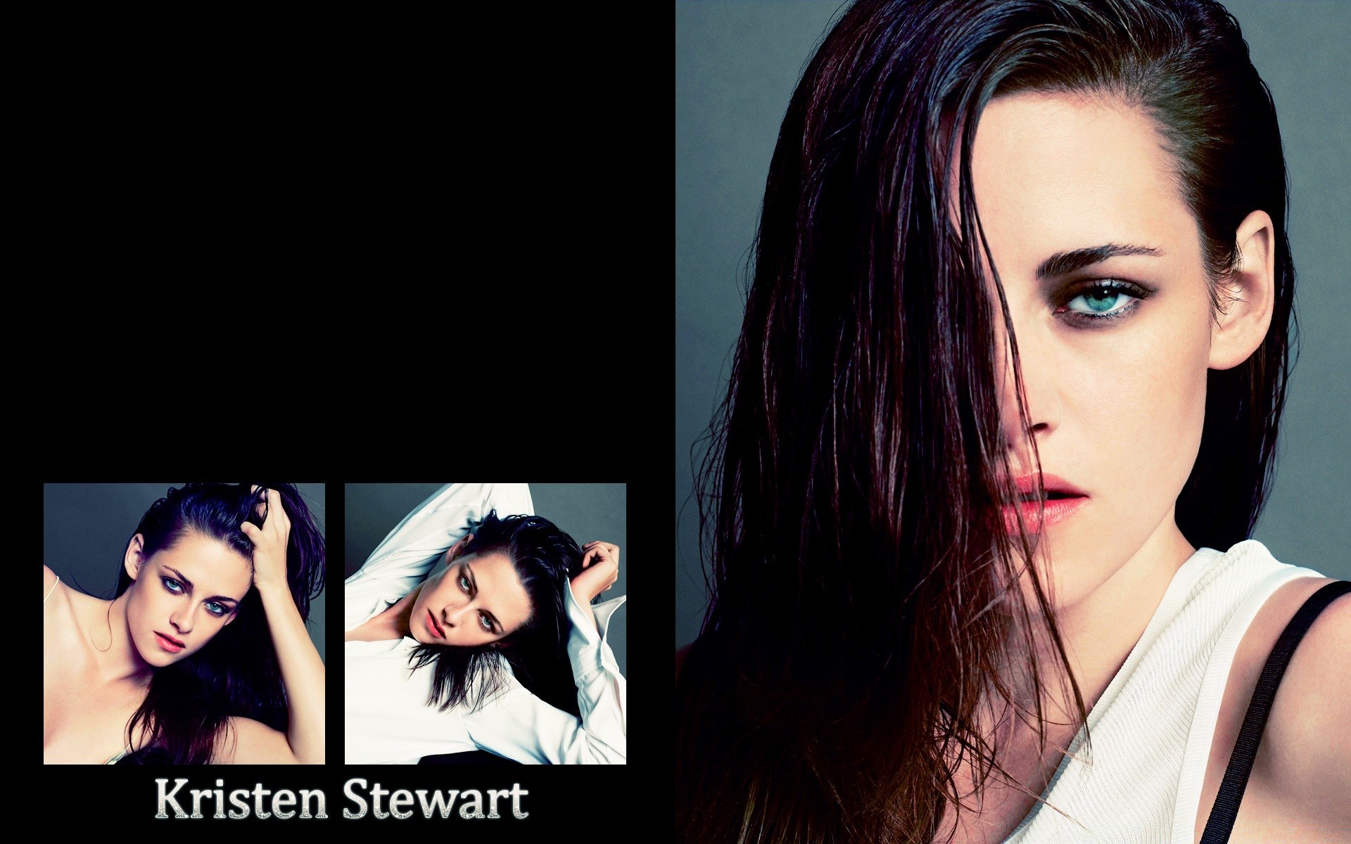 Movies Fashion Woman Glamour Portrait Dark Sexy Elegant - Kristen Stewart Wet Hair - HD Wallpaper 