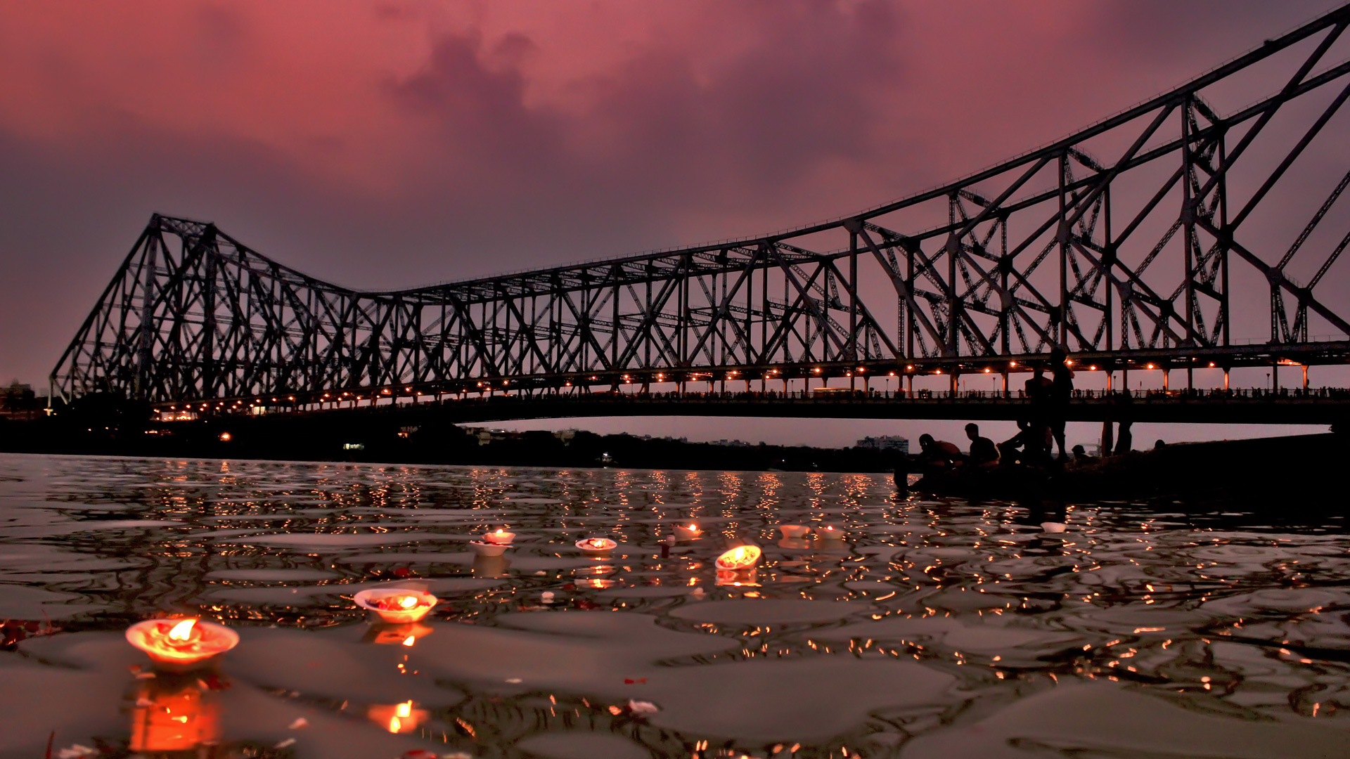 Ganga Aarti - HD Wallpaper 
