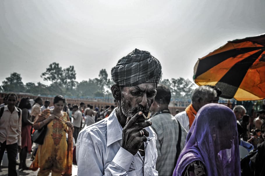 Portrait, Haridwar, Religious, Ganga, Indians, Traditional, - Crowd - HD Wallpaper 