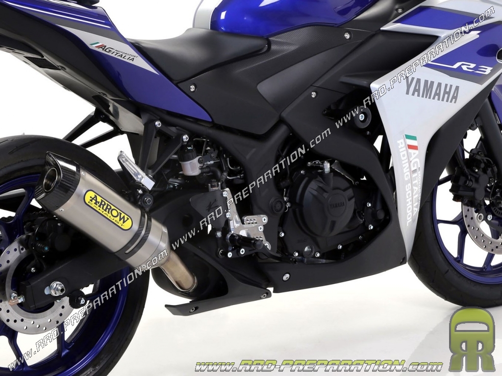 Complete Exhaust Line Arrow Competition Titanium For - Arrow Exhaust Yamaha R25 - HD Wallpaper 