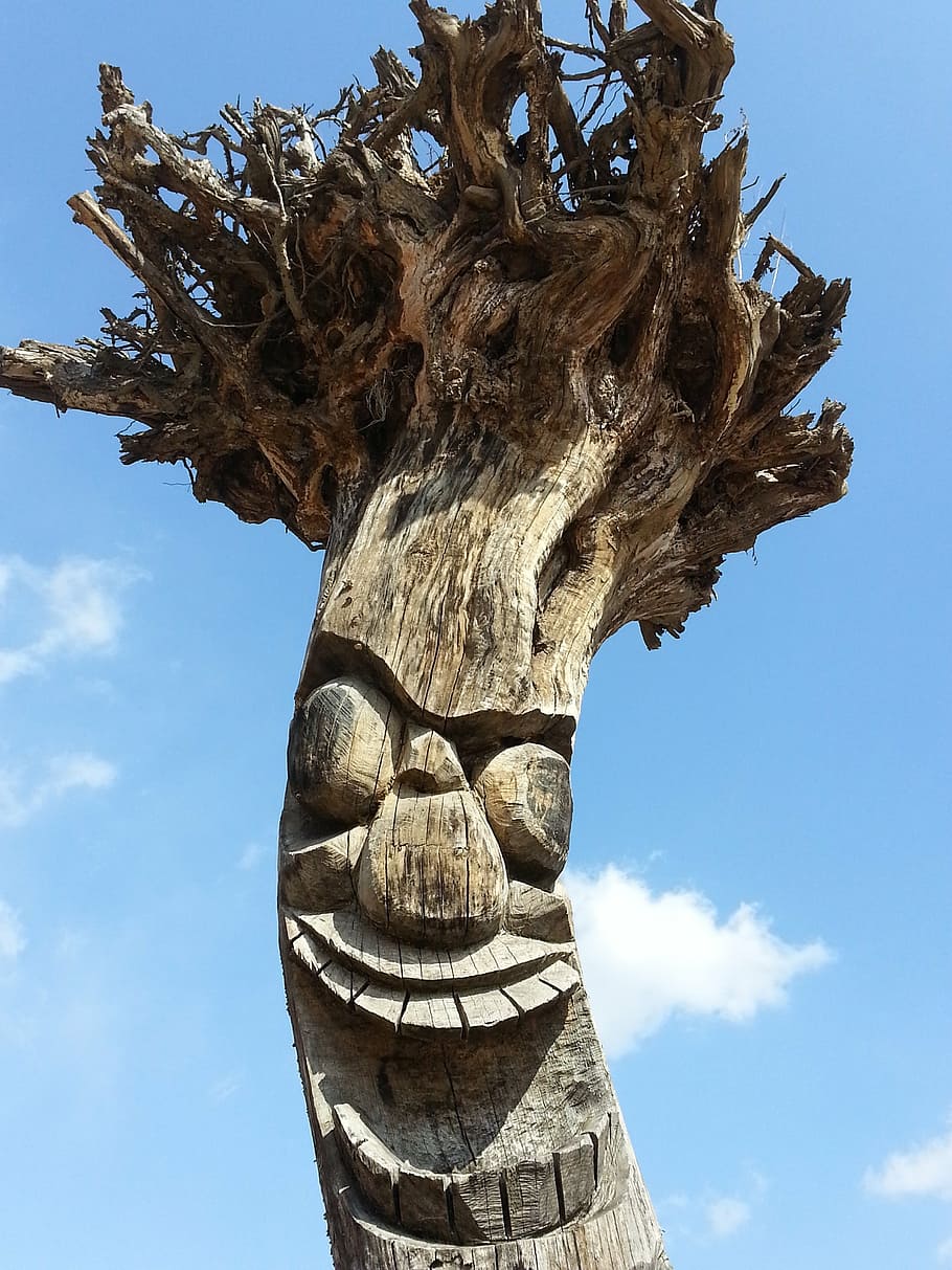 The Korean Totem Pole, Genius, Sky, Tree, Low Angle - Korean Totem Poles - HD Wallpaper 