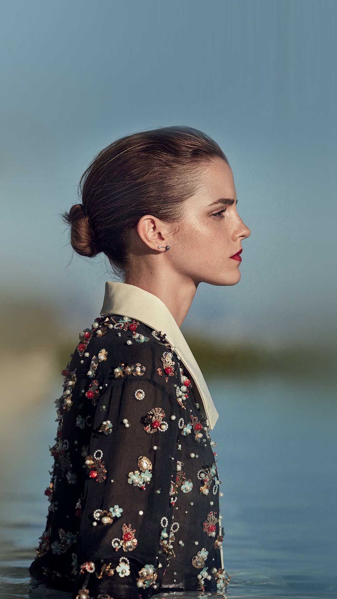 Emma Watson Side Profile - HD Wallpaper 