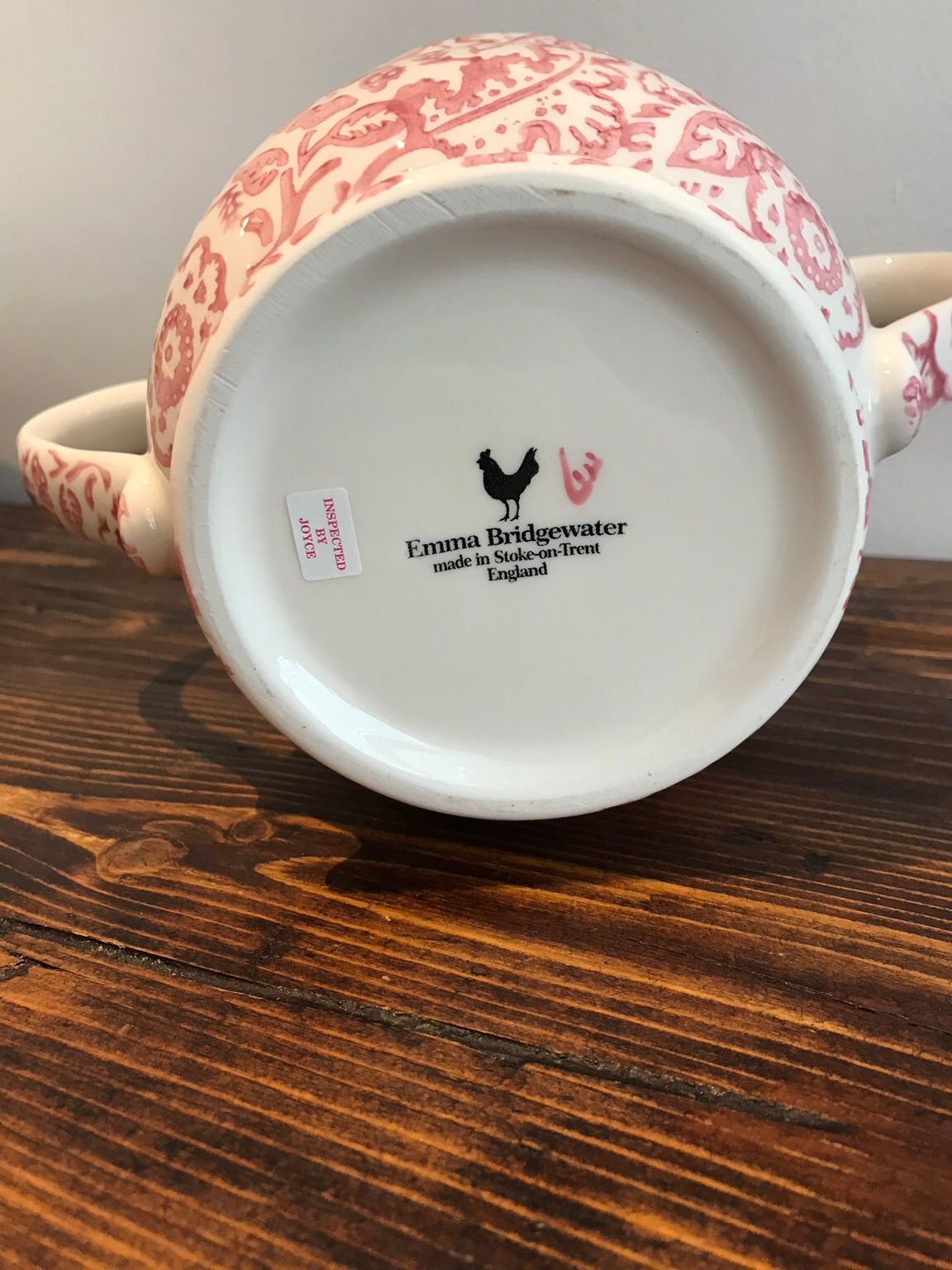 Emma Bridgewater Pink Wallpaper Two Handled Vase - Ceramic - HD Wallpaper 