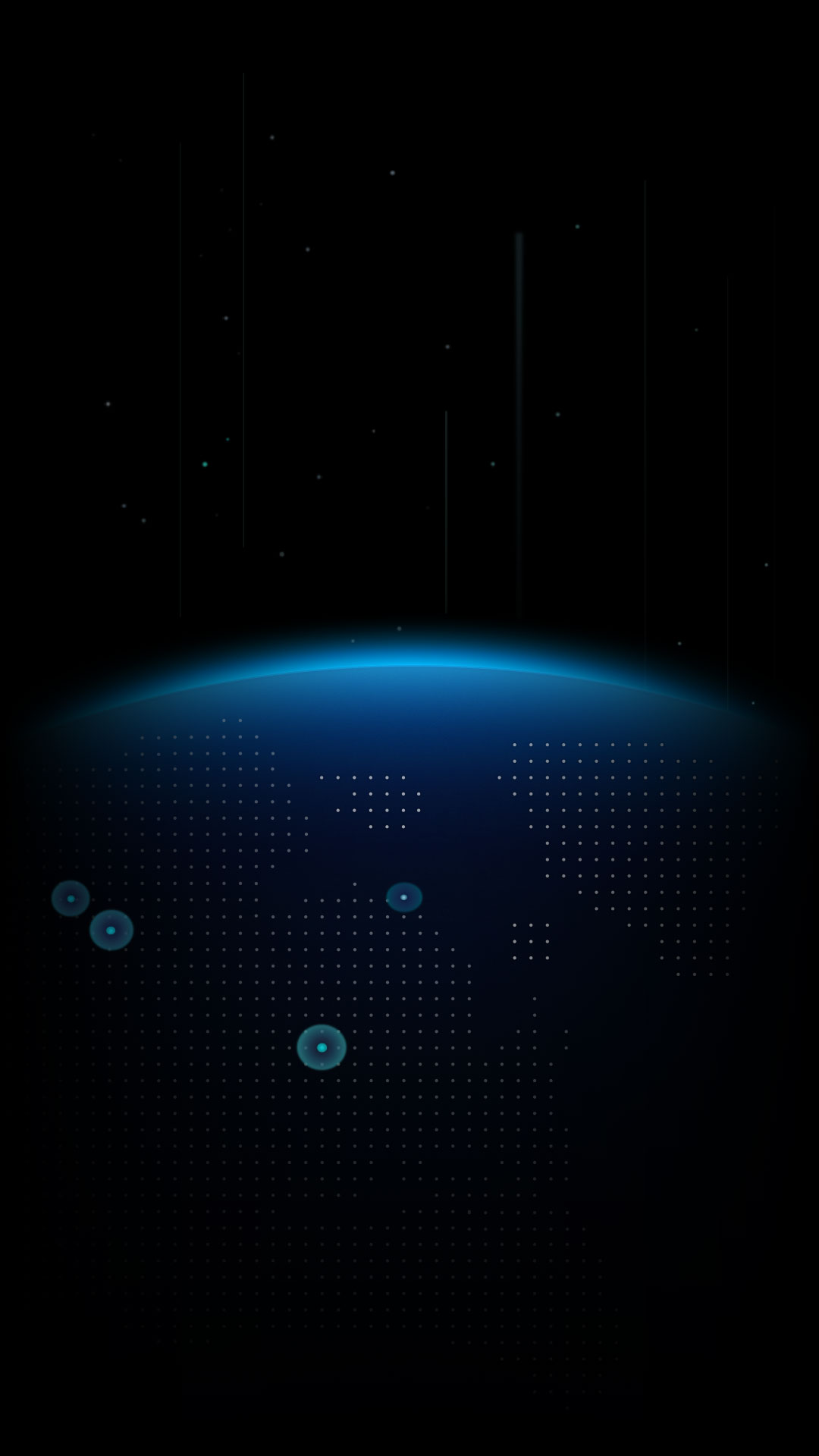 4k Wallpaper Blue Black Amoled - HD Wallpaper 