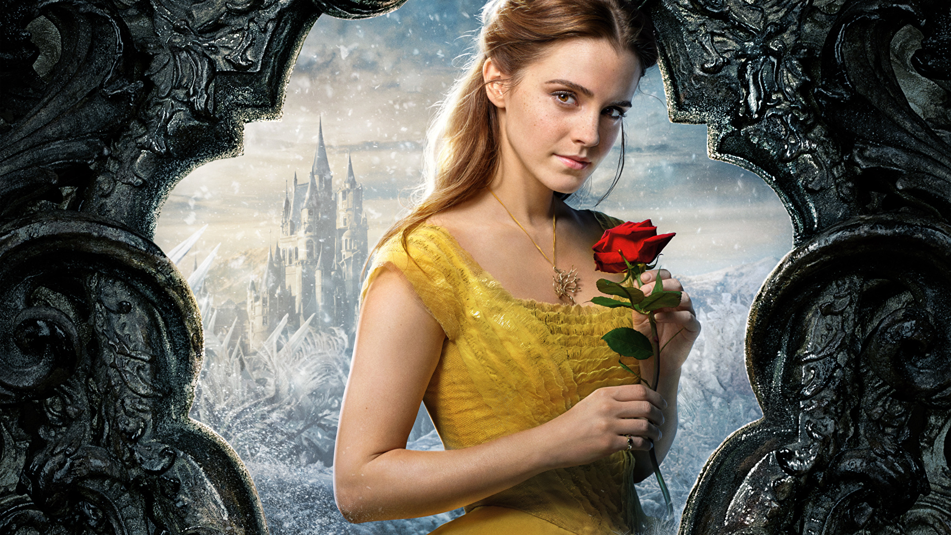 Emma Watson Belle Hd - HD Wallpaper 