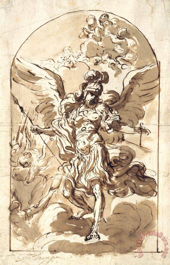 Archangel Michael Art Print - 579x900 Wallpaper 