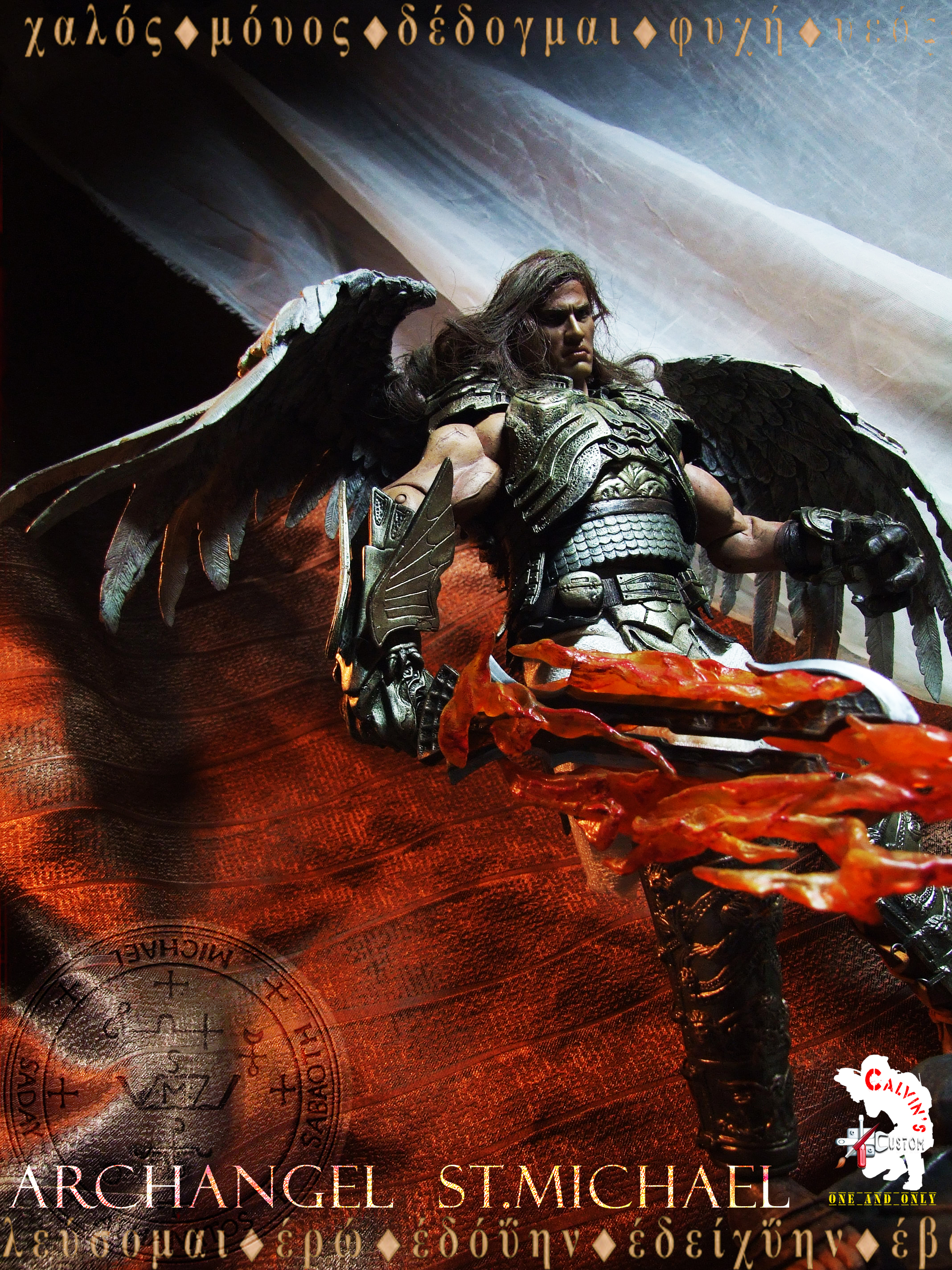 Calvin S Custom One Sixth Archangel Michael Figure - Poster - HD Wallpaper 