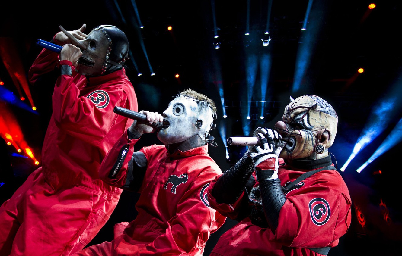 Photo Wallpaper Slipknot, Corey Taylor, Chris Fehn, - Chris Fehn Corey Taylor - HD Wallpaper 