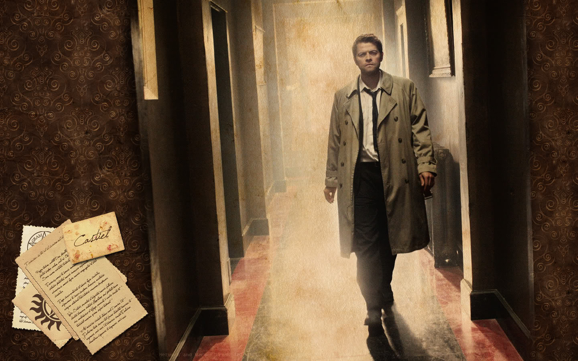 Desktop Castiel Wallpaper Supernatural - HD Wallpaper 