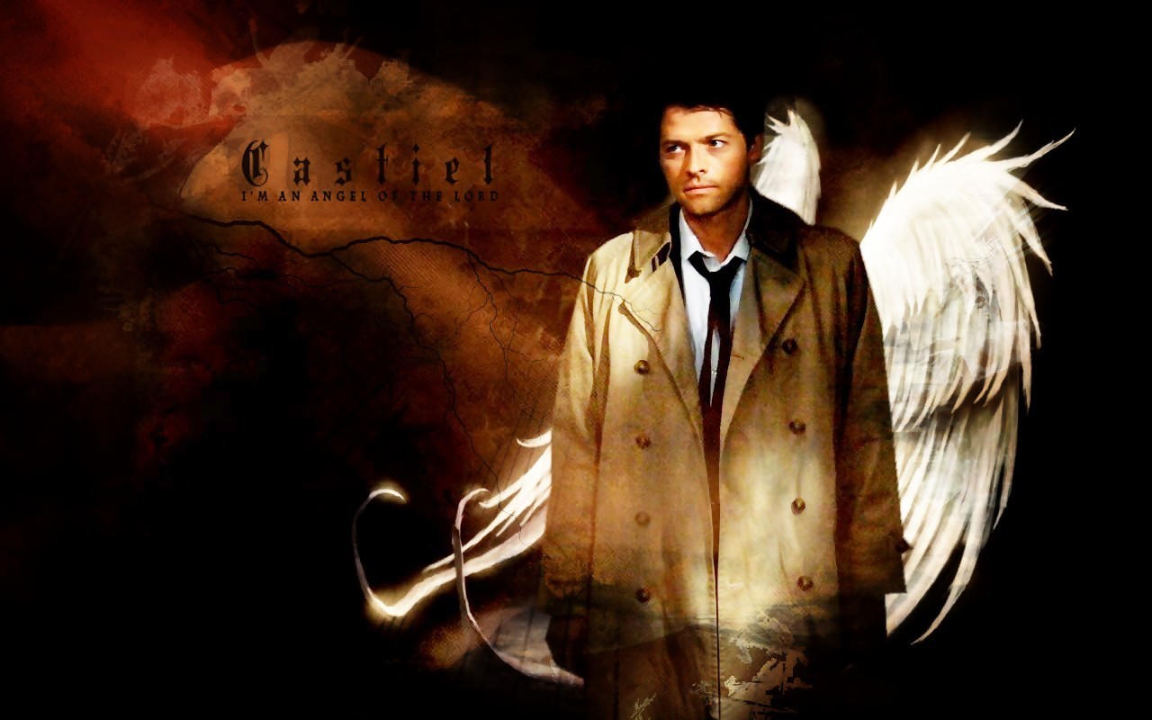 Supernatural Wallpaper Castiel - HD Wallpaper 
